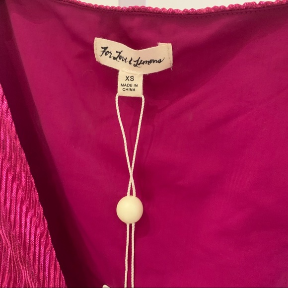 NWT For Love & Lemons Marion Cross Front Top - Picture 4 of 10